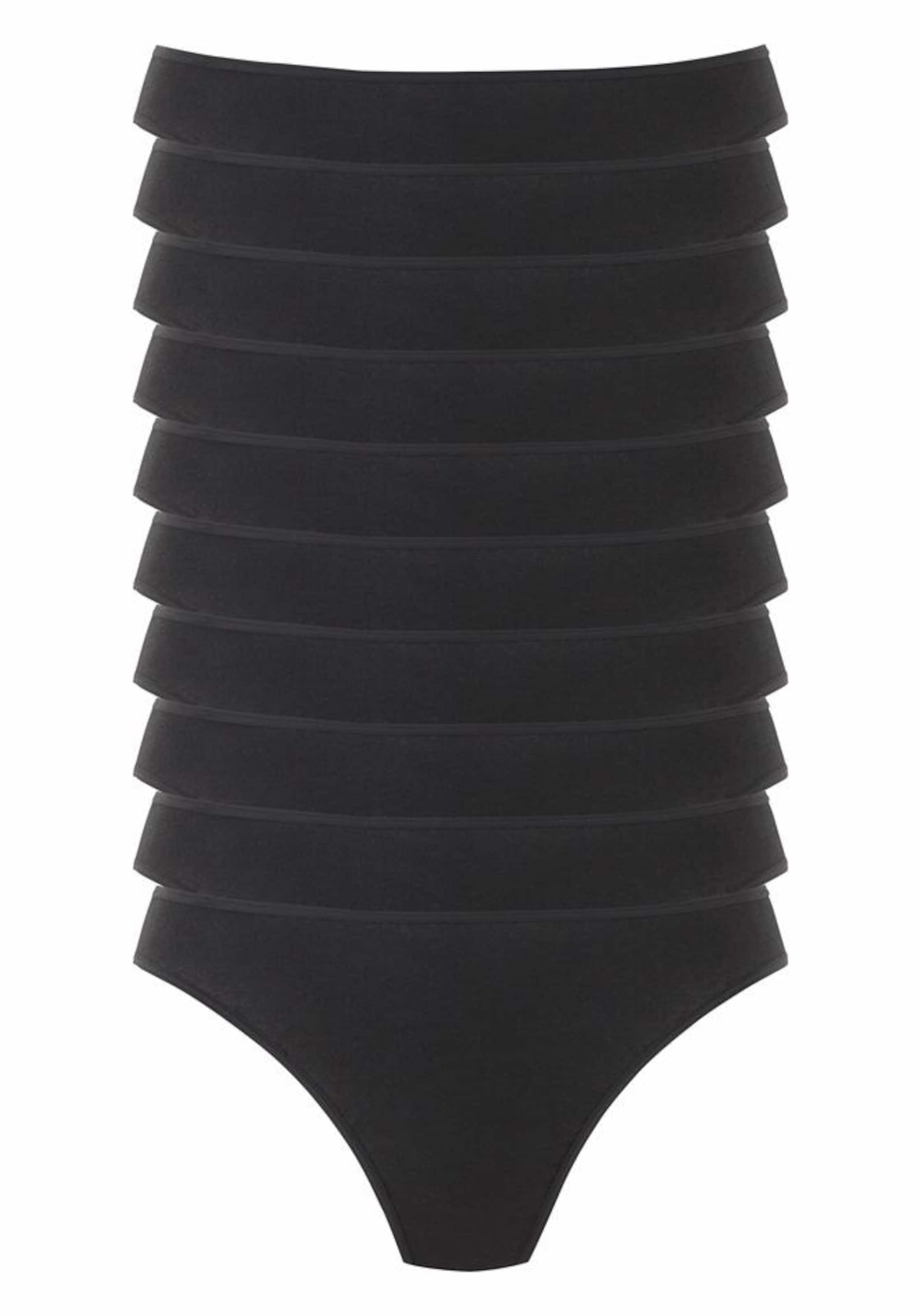 PETITE FLEUR String in Black: front