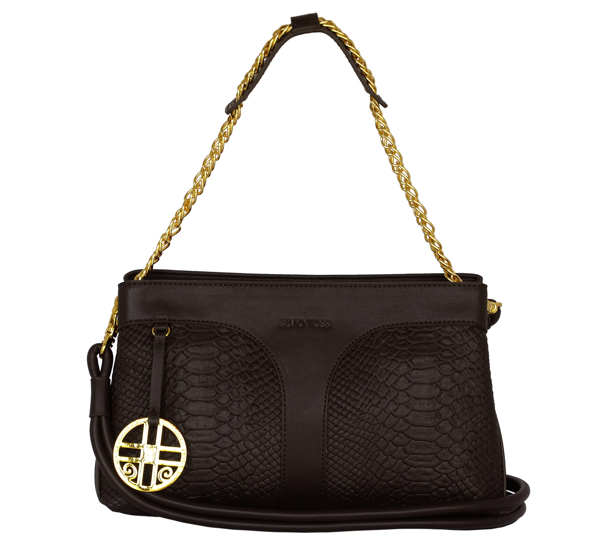 Silvio Tossi - Lederhand- und Schultertasche in braun