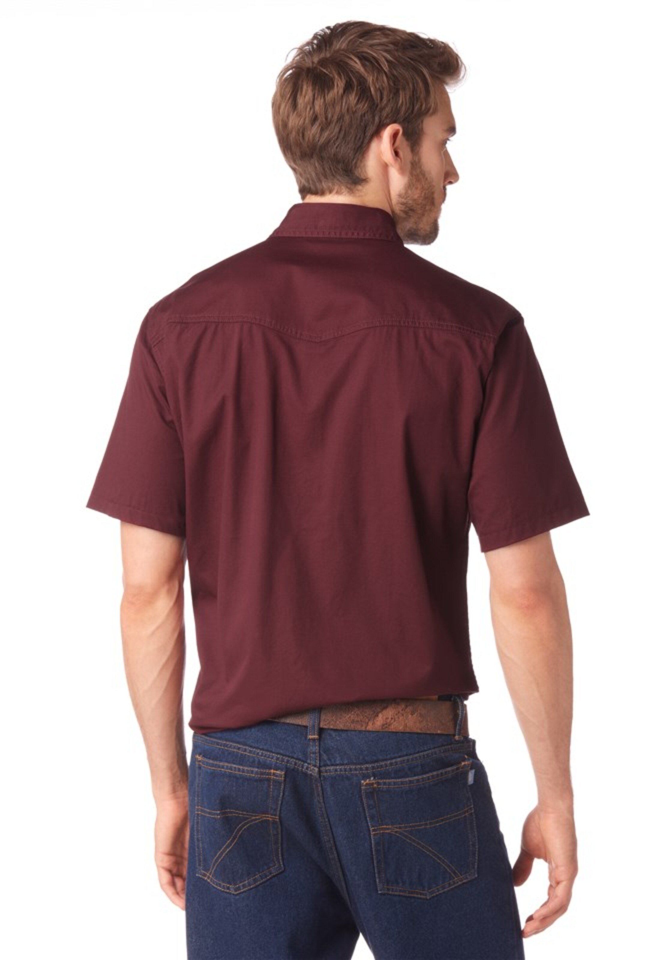 ARIZONA Regular fit Button Up Shirt in Red