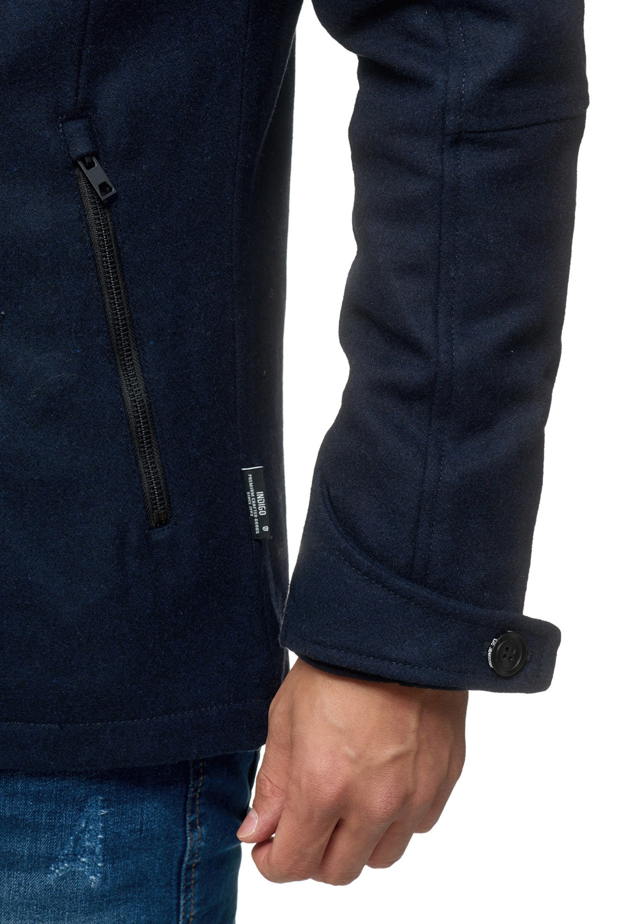 INDICODE JEANS Mantel 'Brittany' in Blau