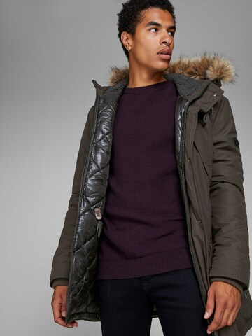 JACK & JONES Winterparka in Bruin