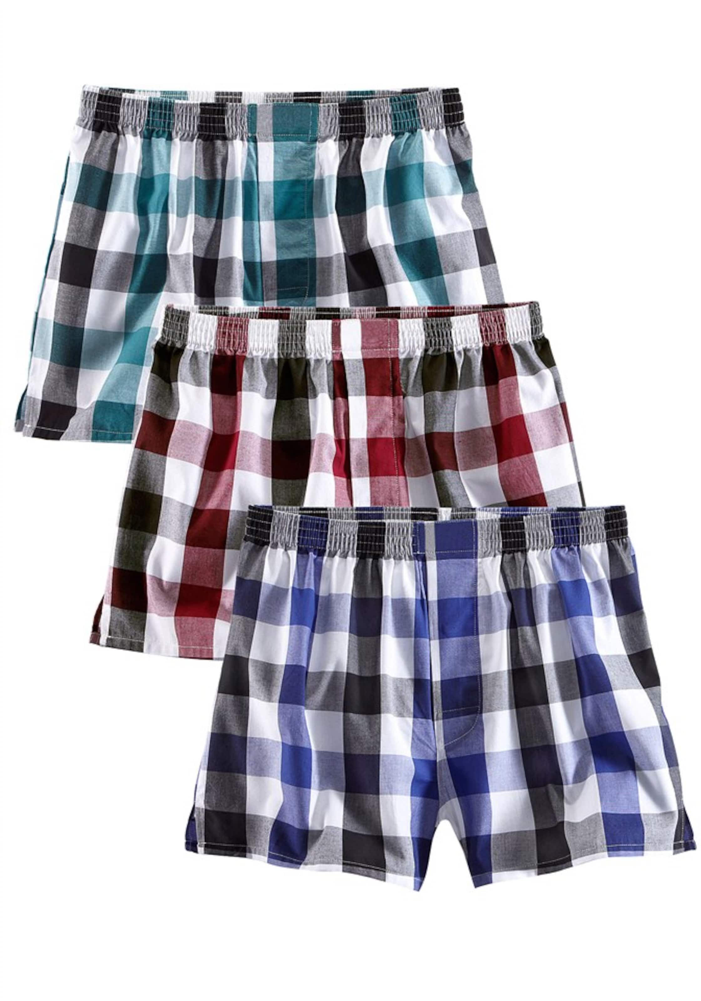 LE JOGGER Webboxer (3 Stck.) in Mischfarben: Vorderseite