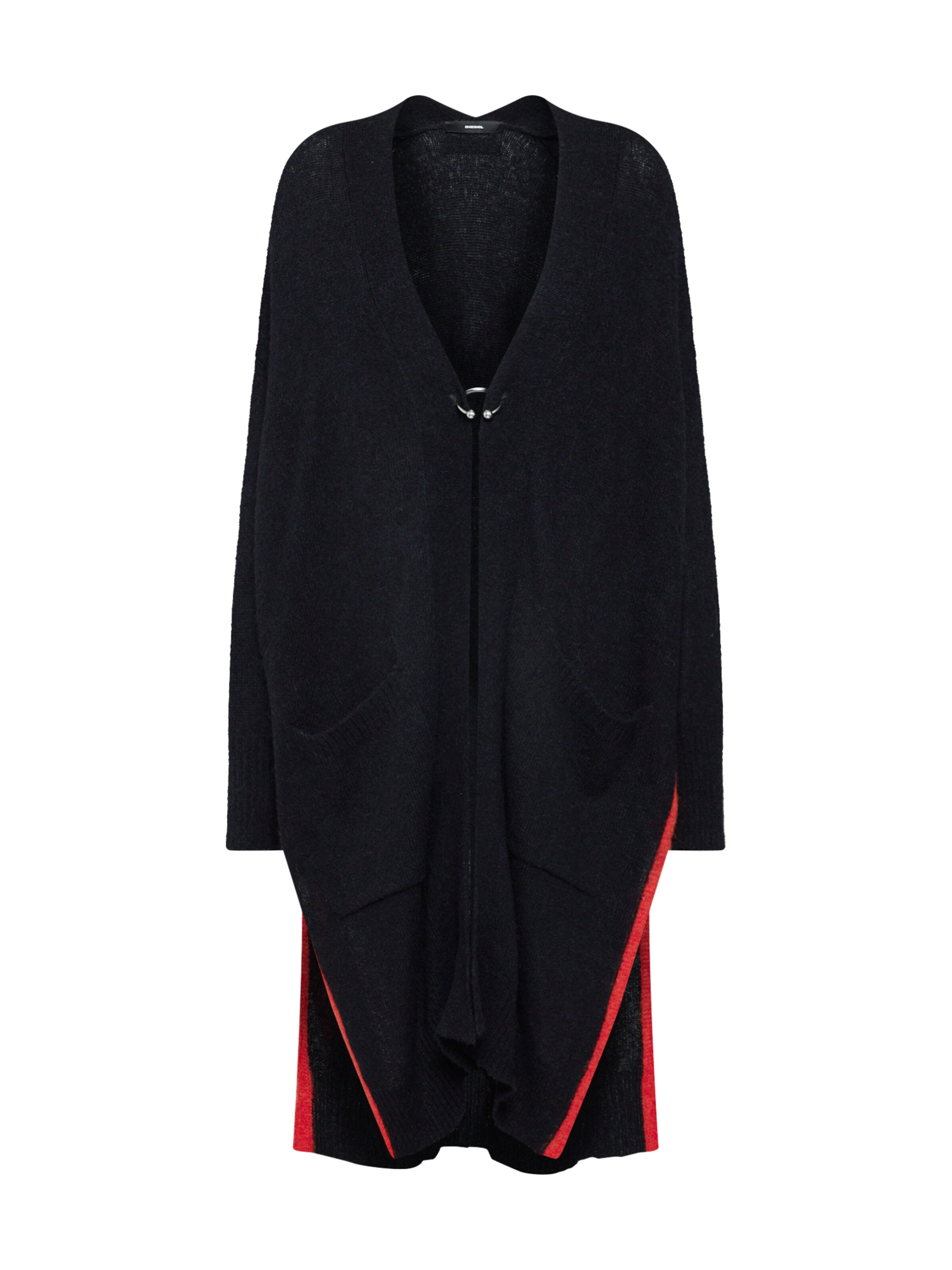 DIESEL - Oversized vest 'M-SURI CARDIGAN' in de kleur Zwart