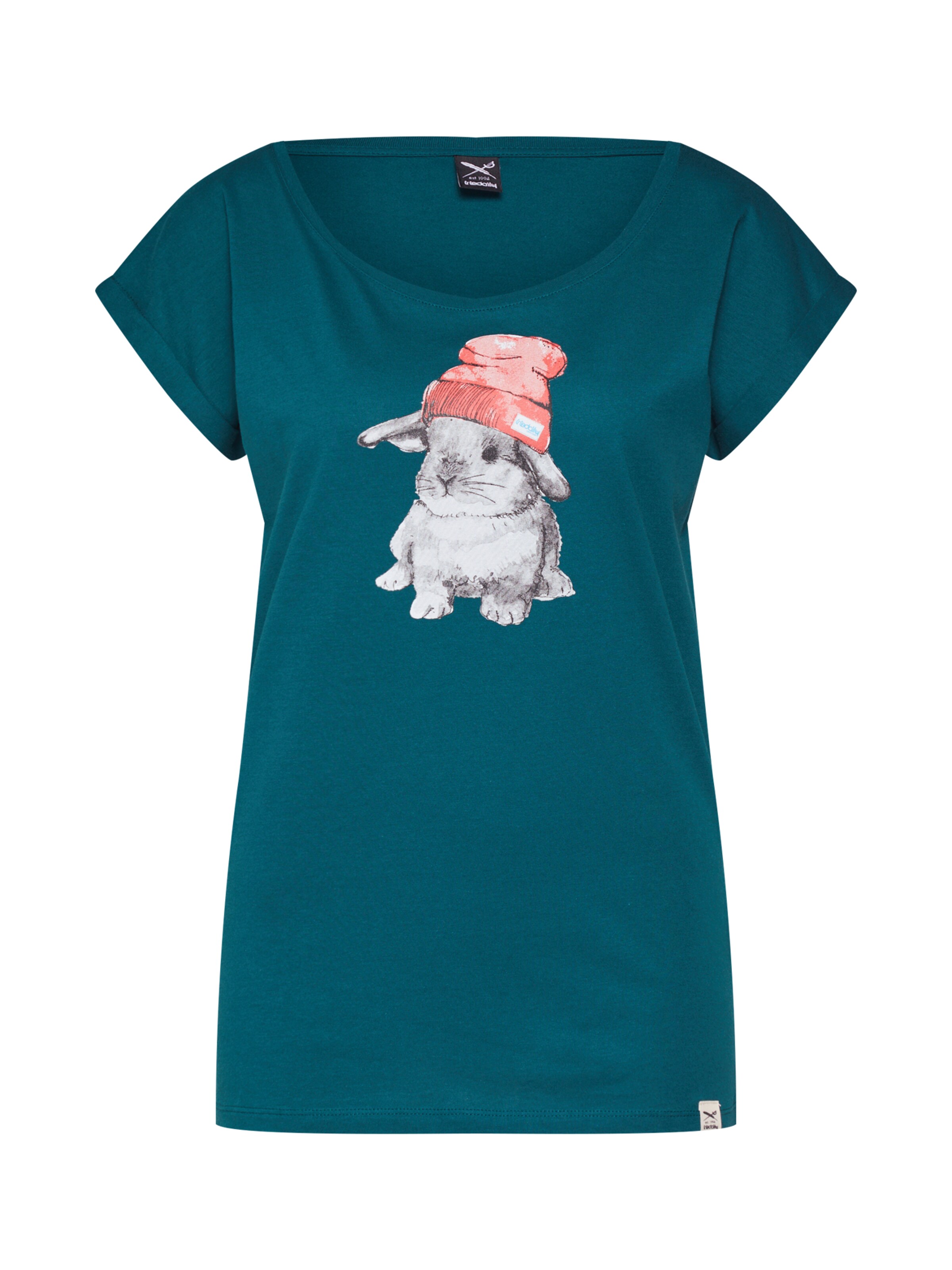 Iriedaily - Shirt 'It Hasi' in de kleur Petrol