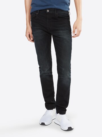 G-STAR Slimfit Džíny '3301 Slim' – modrá: přední strana