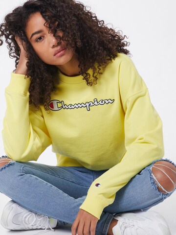 Sweat-shirt Champion Authentic Athletic Apparel en jaune