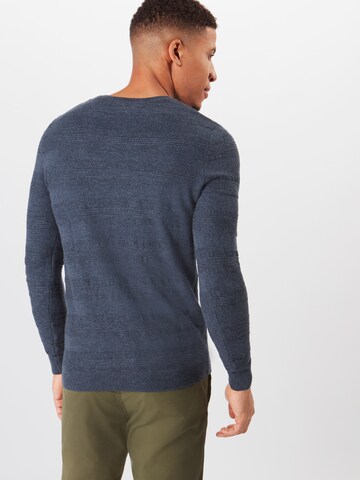 TOM TAILOR Pullover in Blau: zadná strana