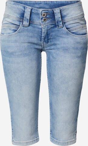 Coupe slim Jean 'Venus' Pepe Jeans en bleu : devant