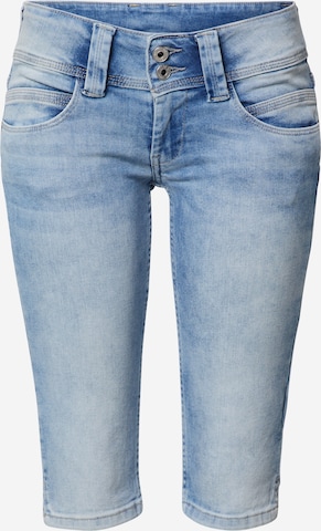 Coupe slim Jean 'Venus' Pepe Jeans en bleu : devant