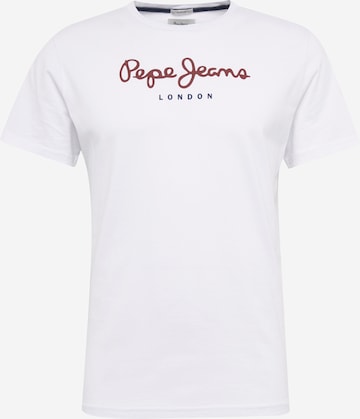 T-Shirt 'EGGO' Pepe Jeans en blanc : devant