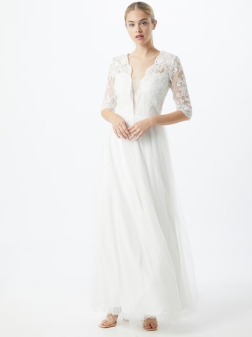Chi Chi London Платье 'Bridal Ruby' в Белый: спереди