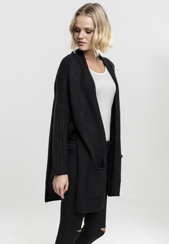 Urban Classics - Casaco de malha oversized em preto
