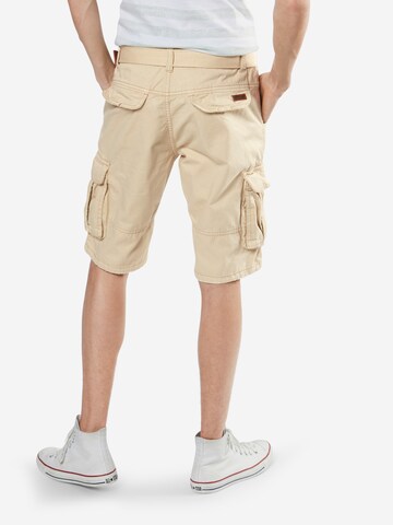 INDICODE JEANS Regular Cargo Pants 'Monroe' in Beige: back