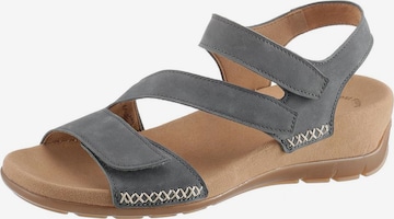 GABOR Strap Sandals in Grey: front