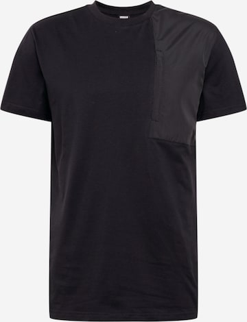 Urban Classics Regular Fit T-Shirt in Schwarz: predná strana