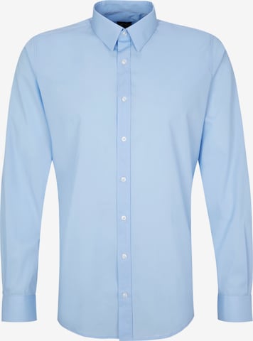 Coupe slim Chemise business s.Oliver BLACK LABEL en bleu : devant