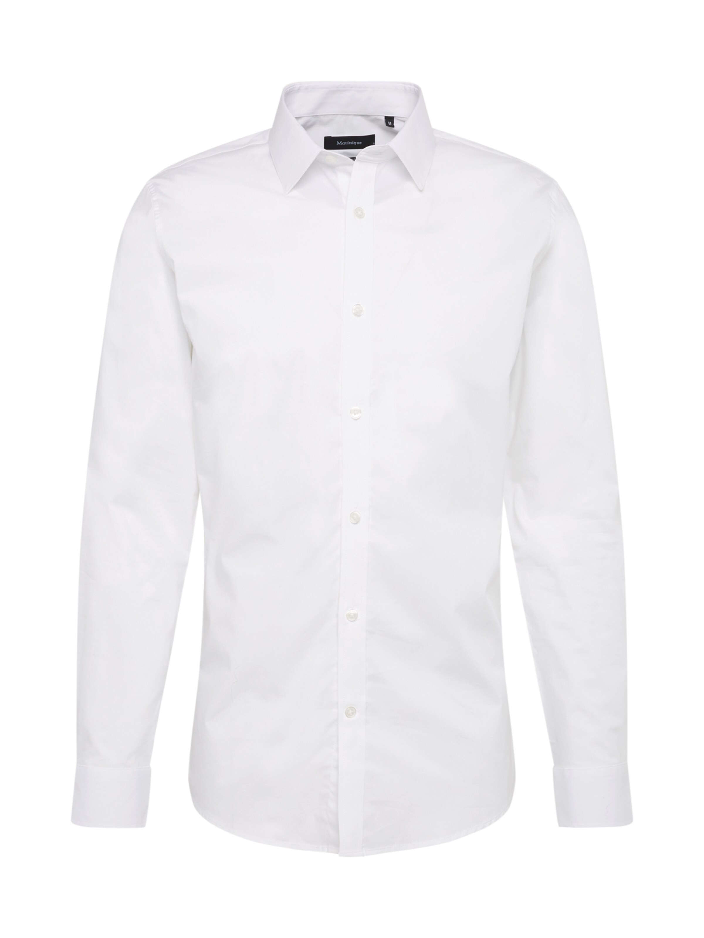 Matinique Slim Fit Forretningsskjorte 'Robo' i hvid: forside