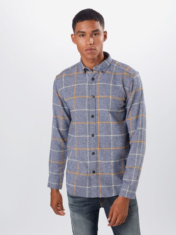 Coupe slim Chemise 'SALVIAN' Only & Sons en bleu : devant