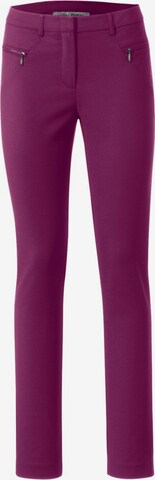 Coupe slim Pantalon heine en violet : devant
