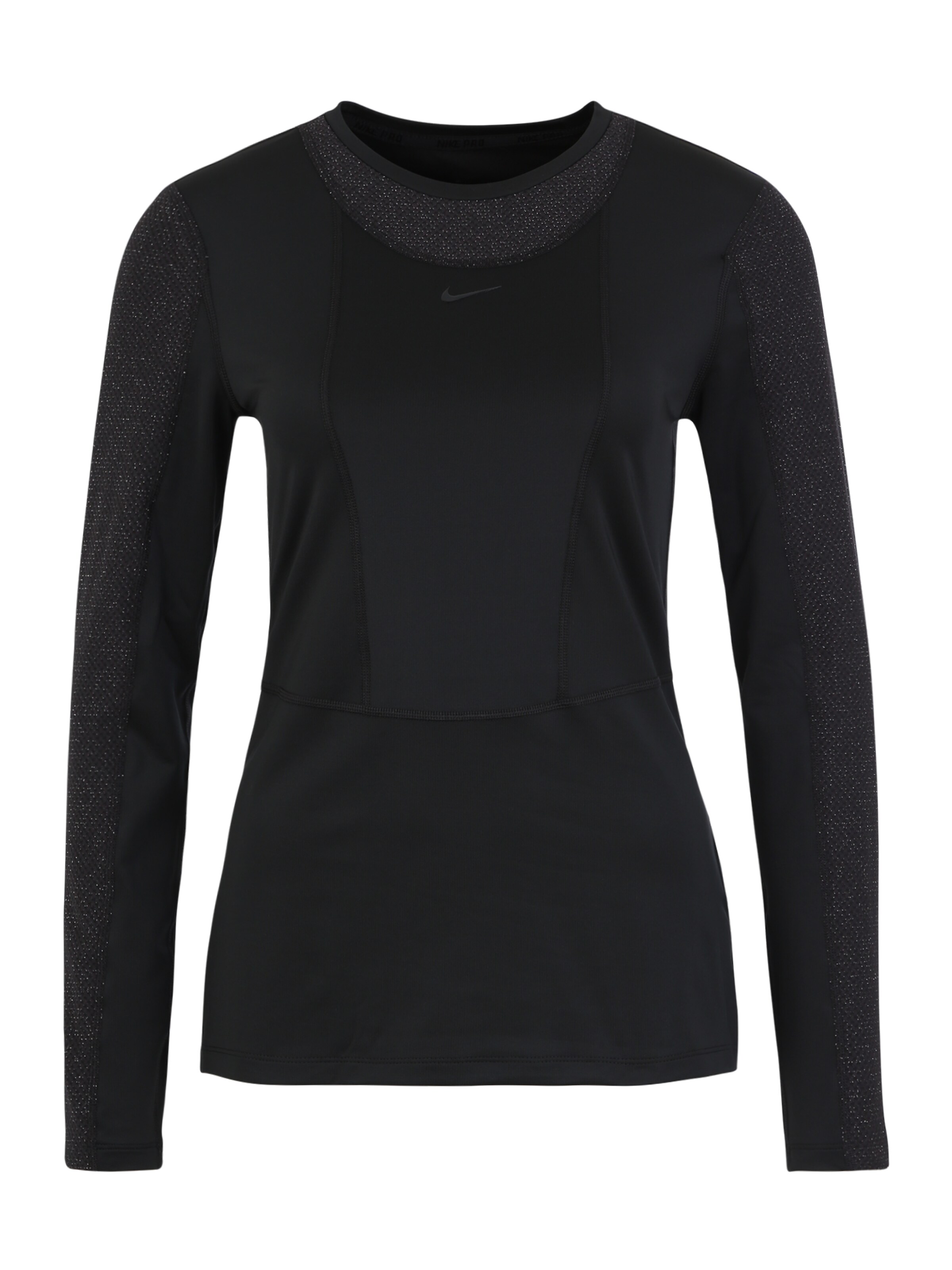 NIKE - Sport-Shirt 'W NP LS WARM HOLLYWOOD TOP' in schwarz