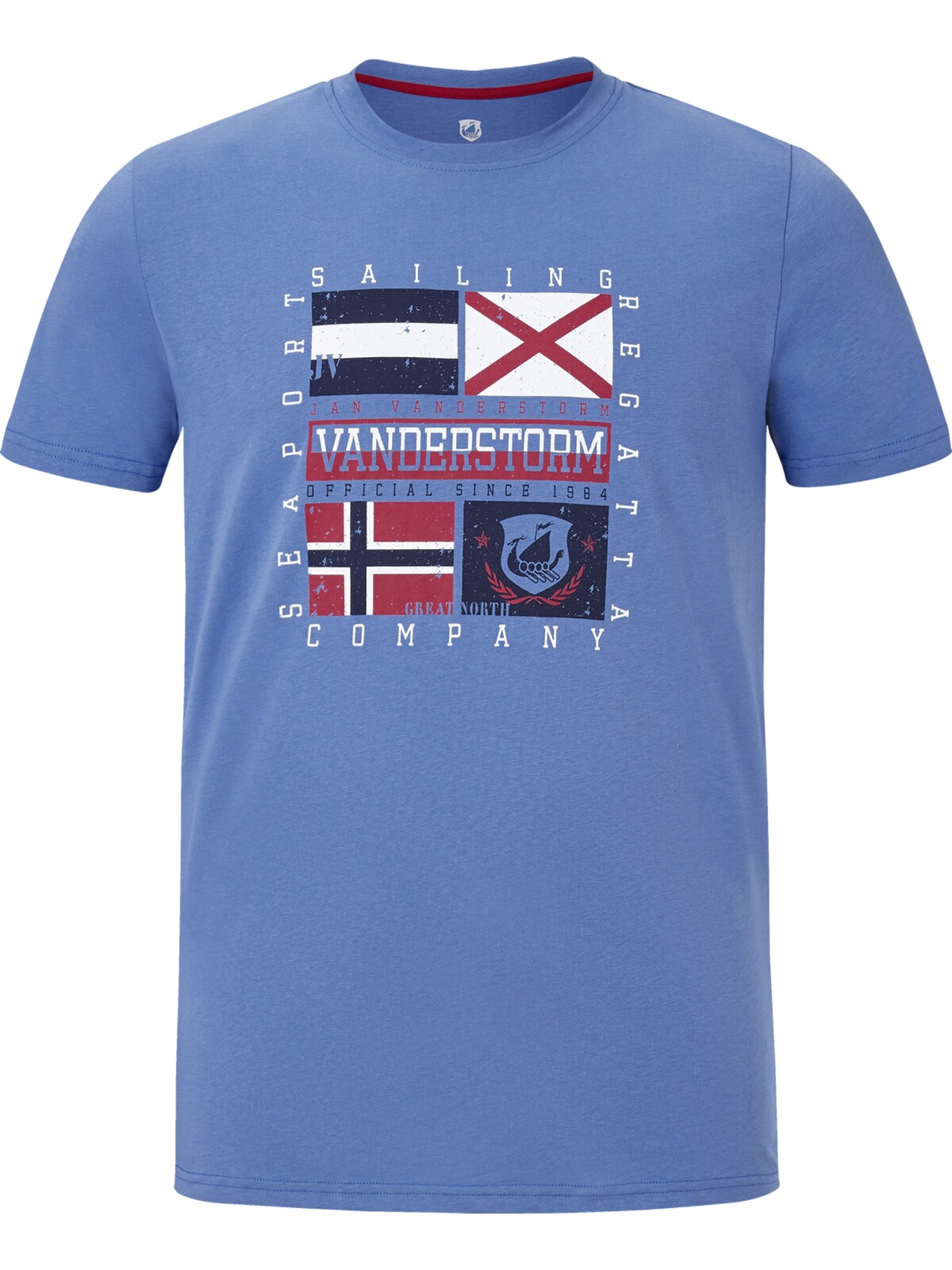 Jan Vanderstorm Shirt ' Preben ' in Blue: front