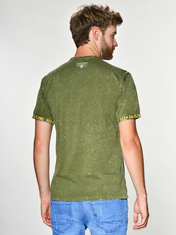 TOP GUN Shirt ' Insignia ' in Green