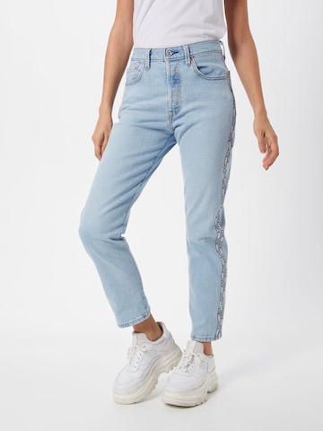 LEVI'S ® - regular Vaquero '501® CROP' en azul: frente