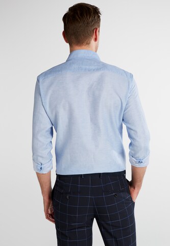 ETERNA Slim fit Button Up Shirt in Blue