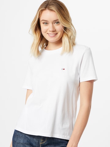 T-shirt Tommy Jeans en blanc : devant