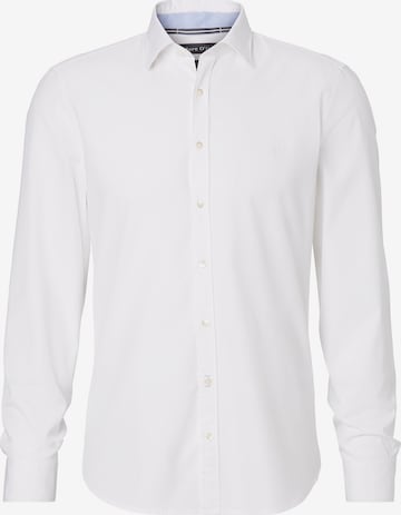 Marc O'Polo Regular fit Zakelijk overhemd in Wit: voorkant