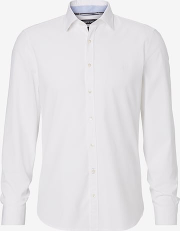 Coupe regular Chemise business Marc O'Polo en blanc : devant