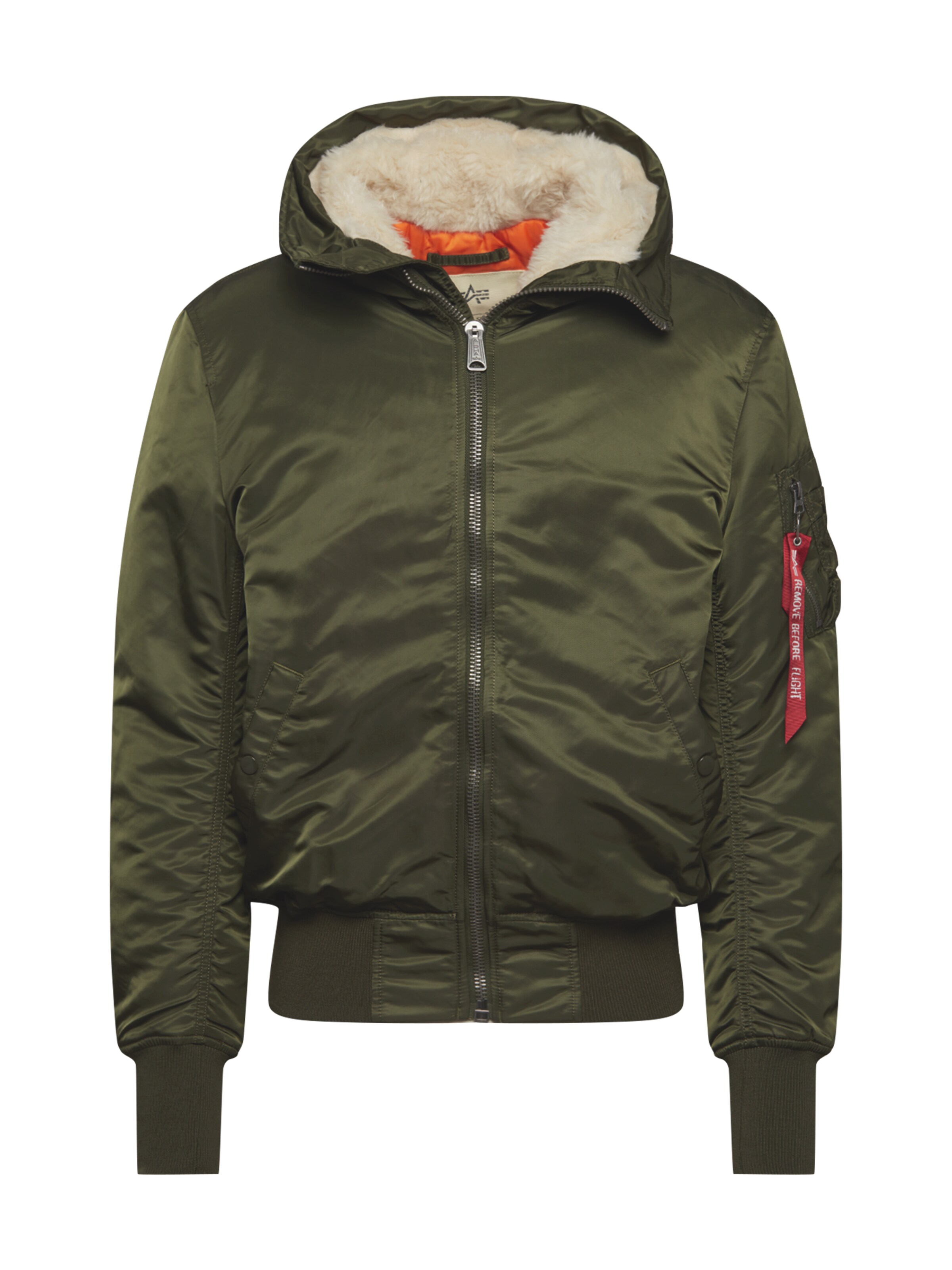 ALPHA INDUSTRIES Winter jacket 'MA-1' in Green: front