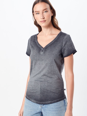 T-shirt QS en gris : devant