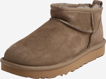 UGG Snowboots 'Classic Ultra Mini' in Bruin: voorkant