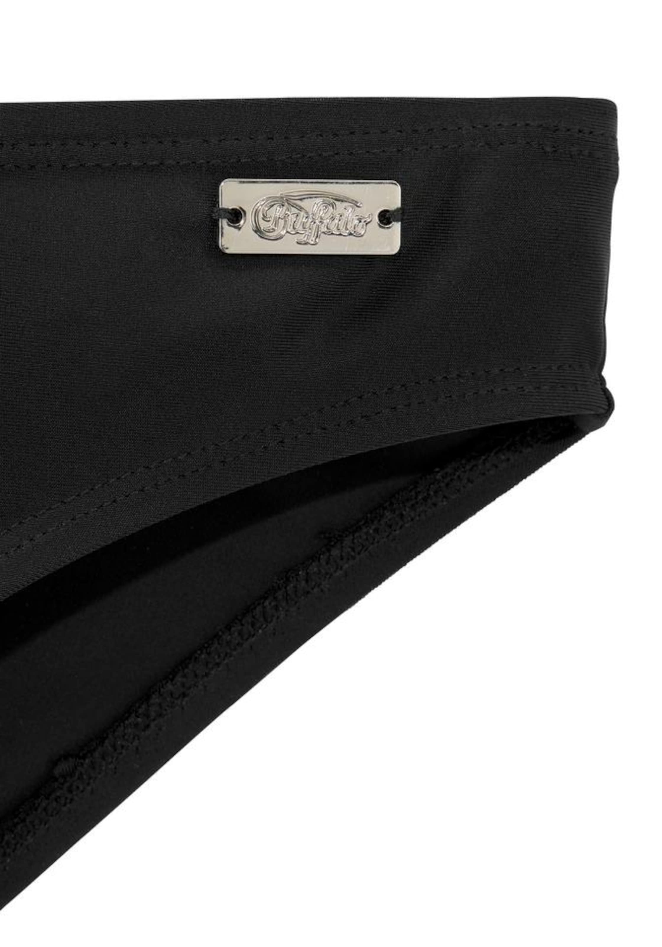 BUFFALO Bandeau Bikini 'Split Buf' värissä musta