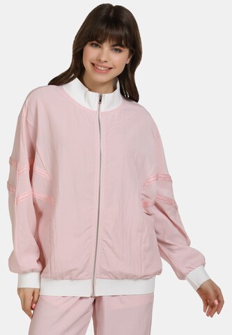 MYMO Overgangsjakke i rosa: forside