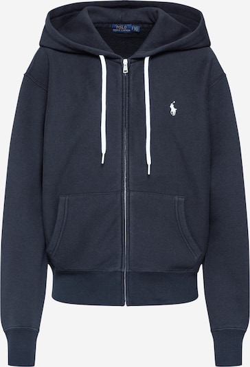 Polo Ralph Lauren Veste de survêtement en noir / blanc, Vue avec produit