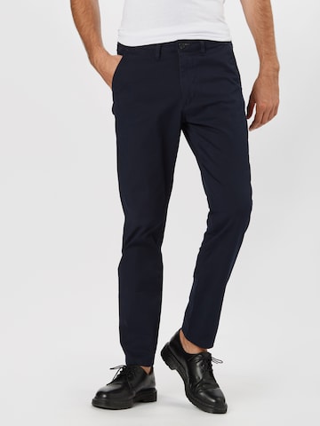 SELECTED HOMME - Slimfit Pantalón chino 'Miles Flex' en azul: frente