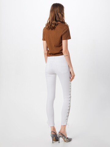 Urban Classics - Skinny Calças de ganga em branco: atrás