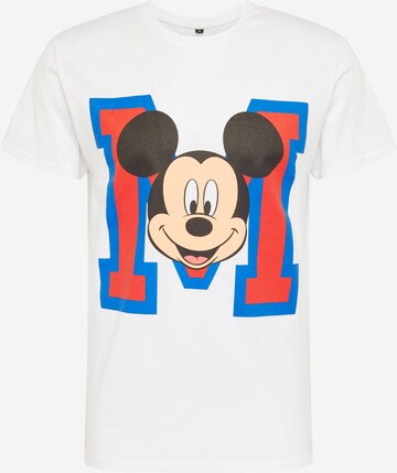 Mister Tee Regularny krój Koszulka 'Mickey Mouse' w kolorze biały: przód