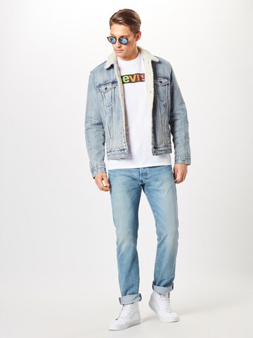 LEVI'S ® Štandardný strih Džínsy '501' - Modrá