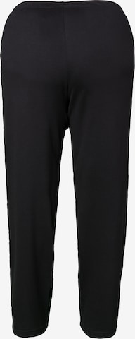 regular Pantaloni di Ulla Popken in nero: dietro