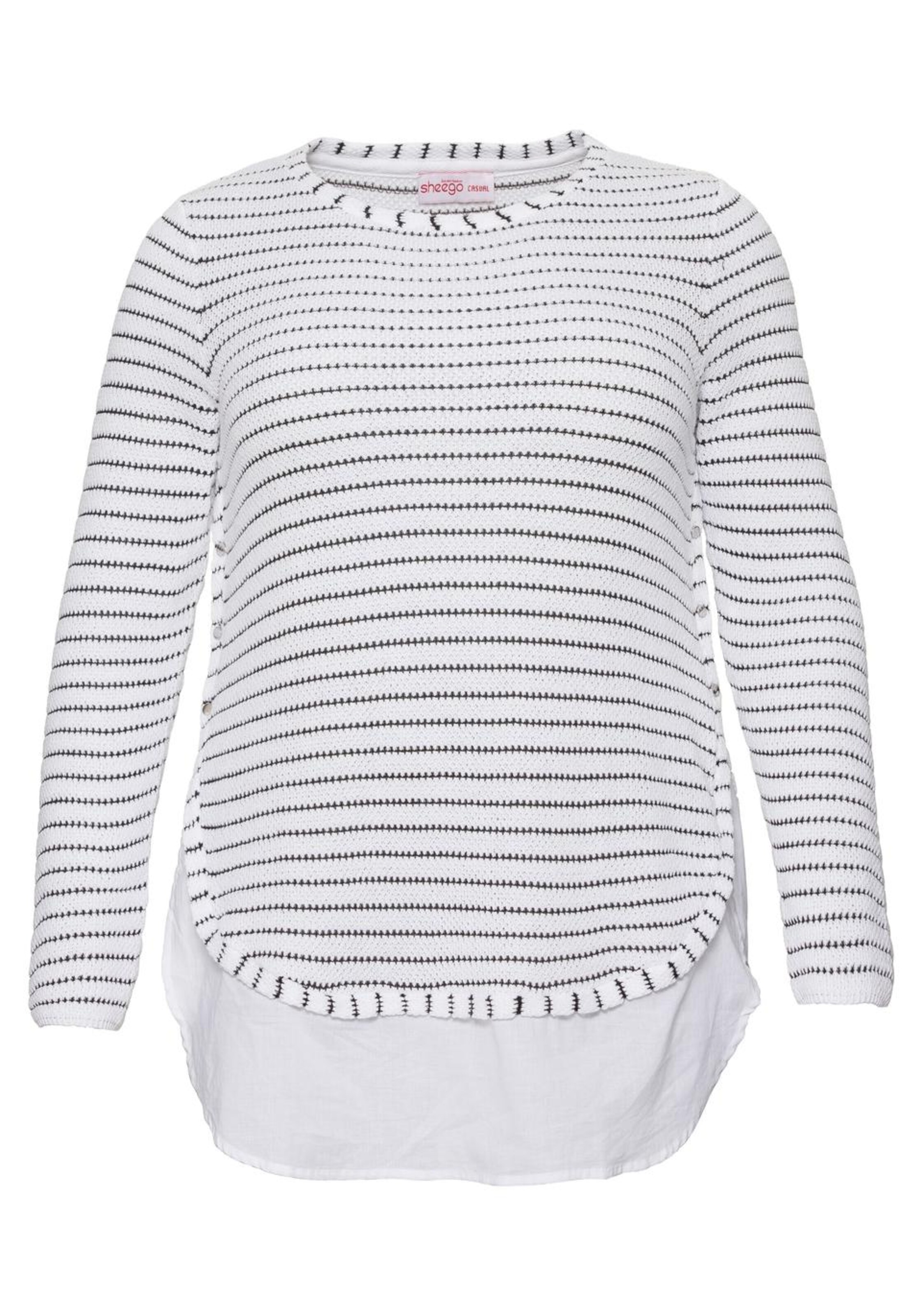 SHEEGO - Pullover in schwarz