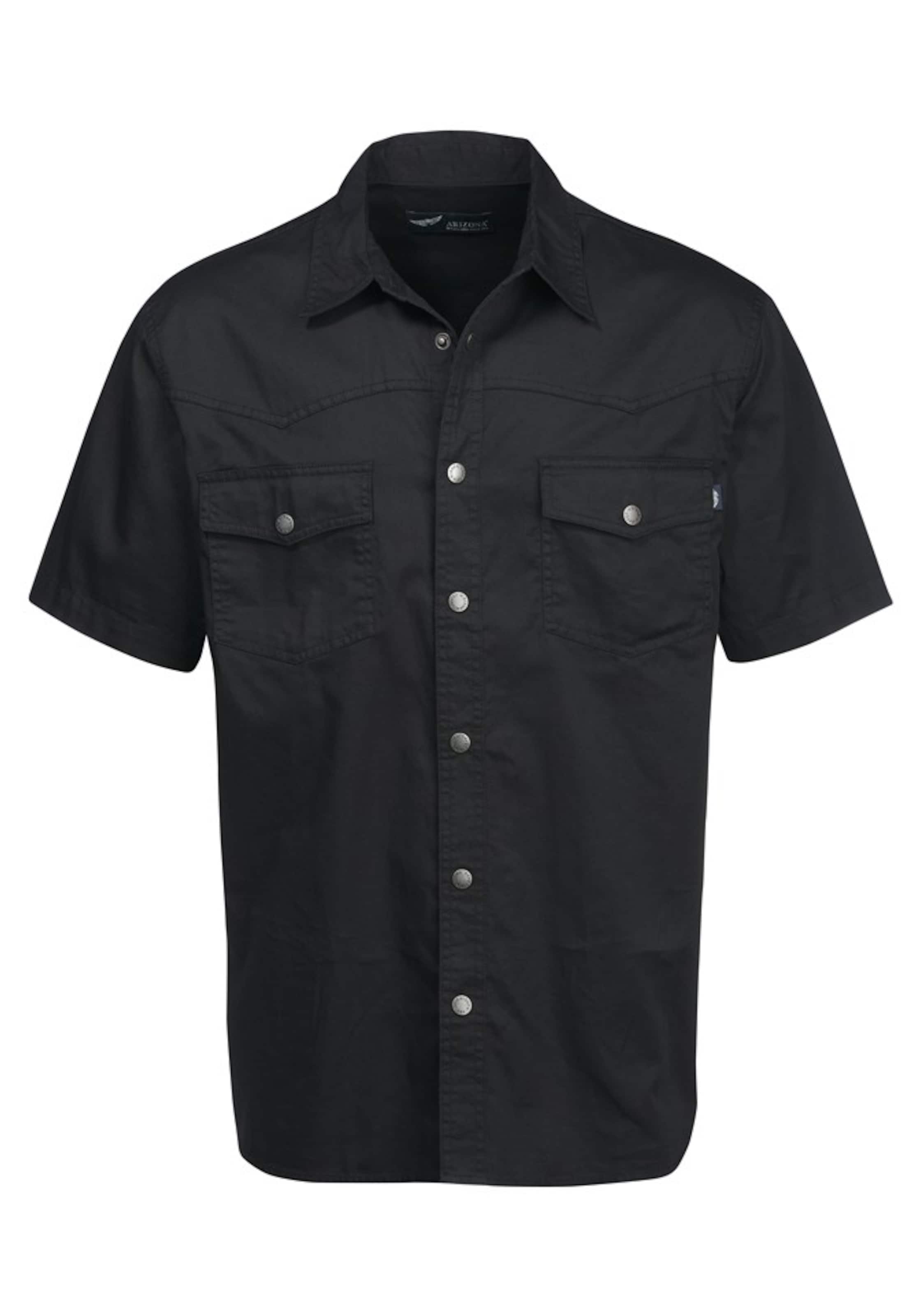 ARIZONA Jeanshemd in schwarz, Produktansicht
