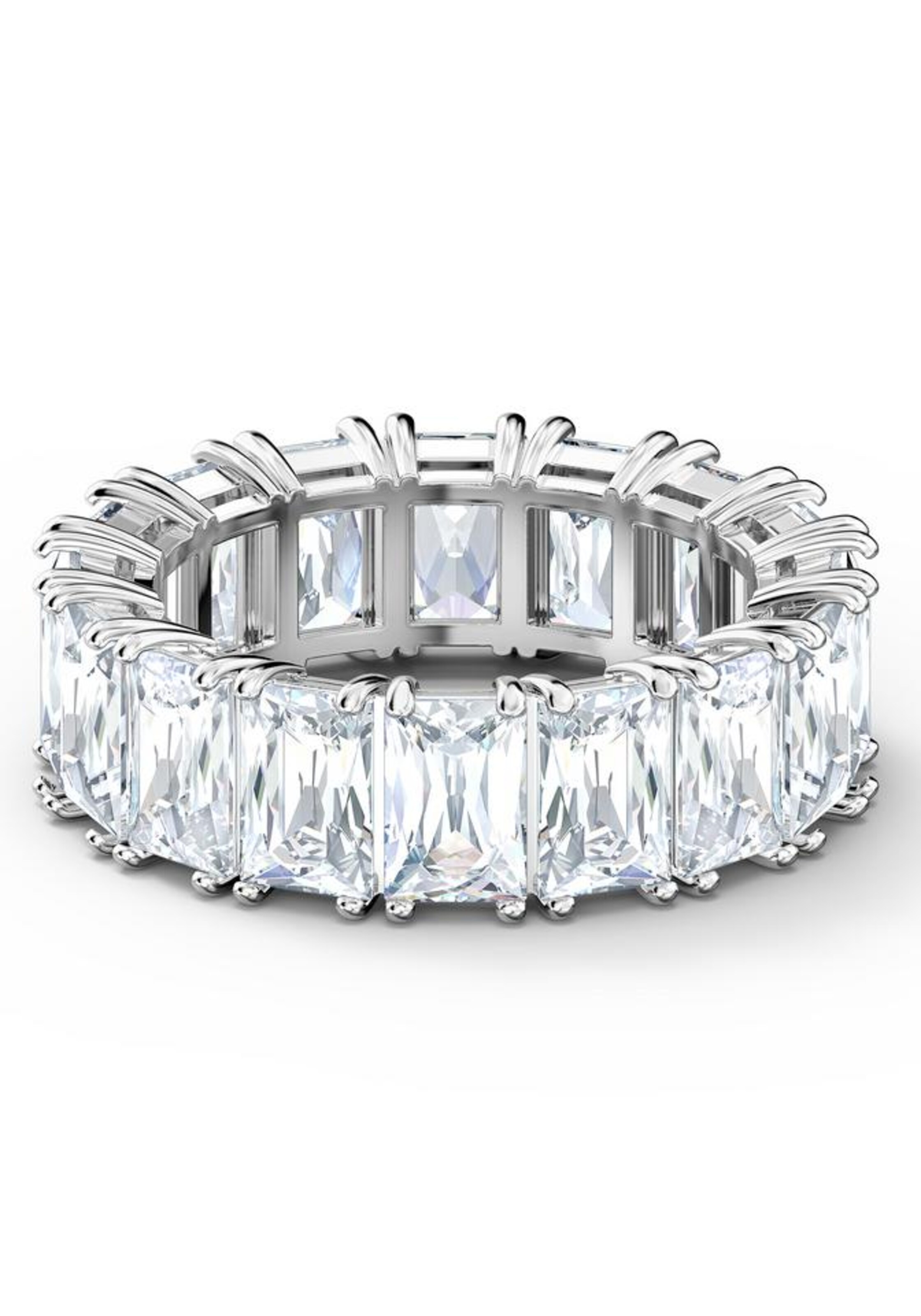 Swarovski Ring in Silber: Vorderseite