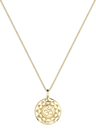 ELLI Kette 'Om', Mantra in Gold