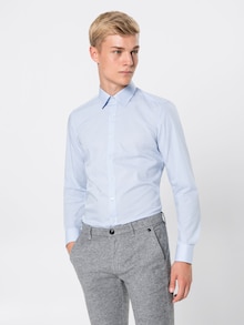 Chemise OLYMP en bleu clair / blanc