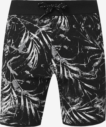 QS Loosefit Shorts in Schwarz: predná strana