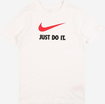 Nike Sportswear Тениска в бяло: отпред