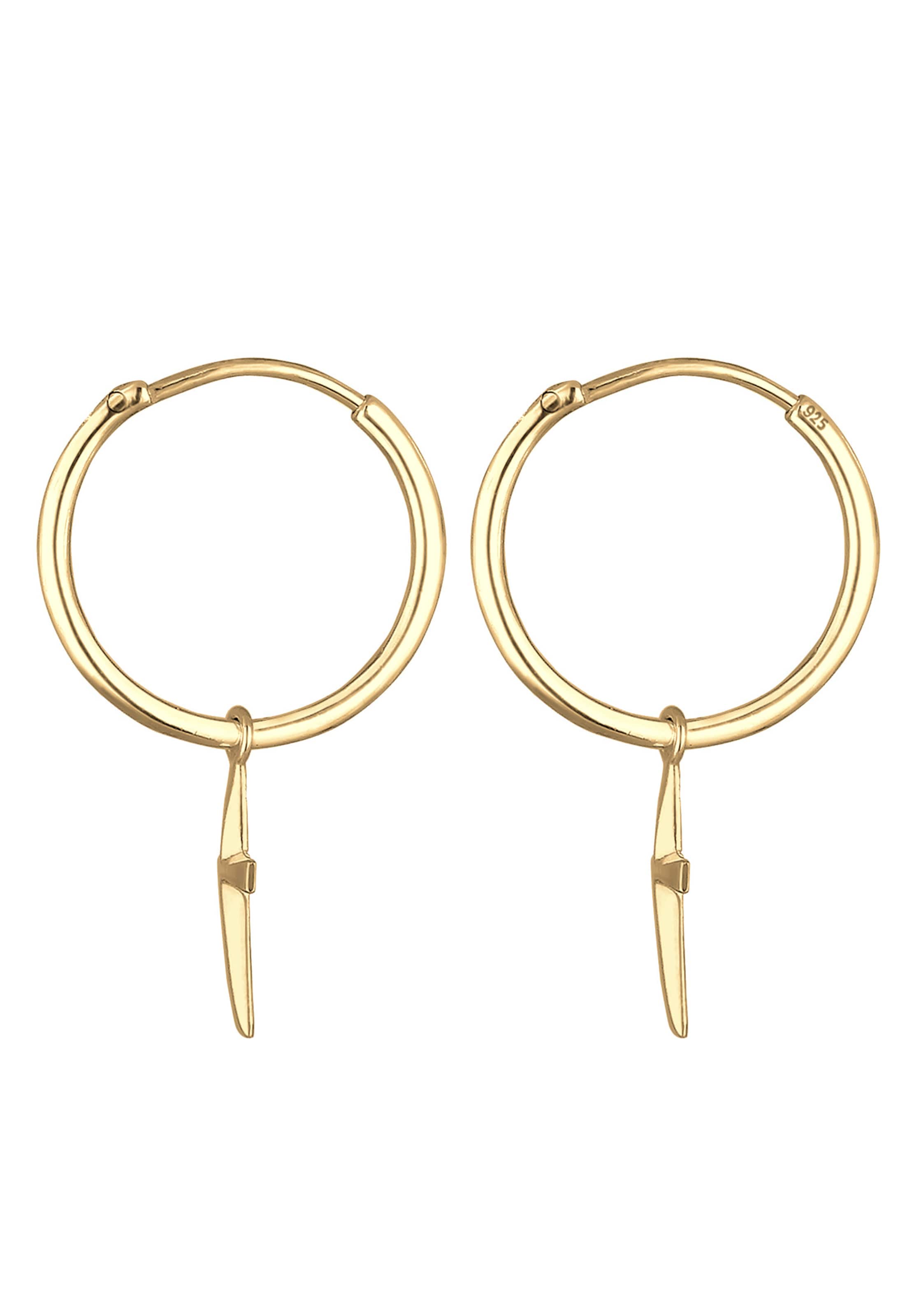 ELLI Kolczyki 'Kreuz' w kolorze złoty